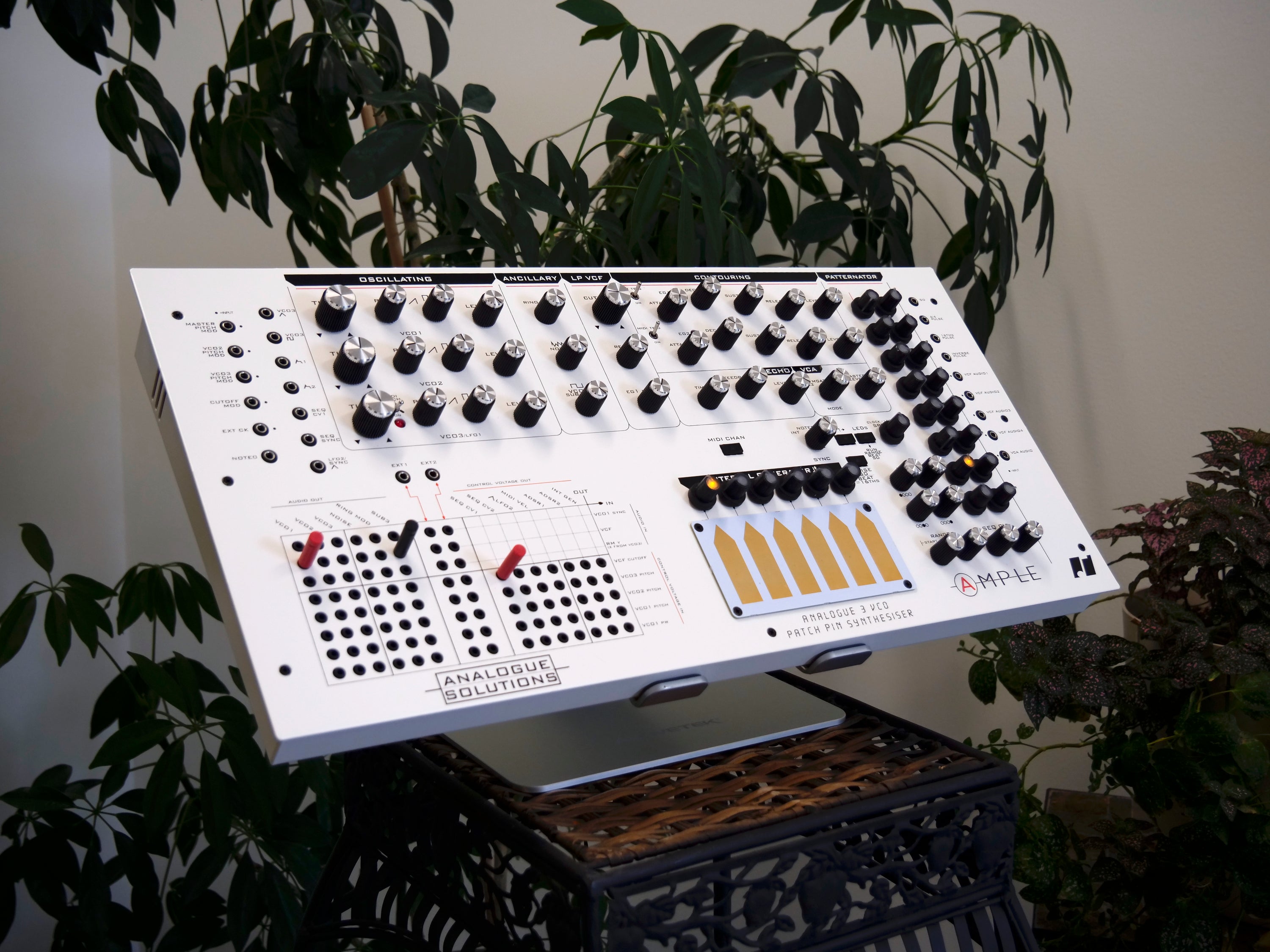 Ample Analog Pin Matrix Synthesizer